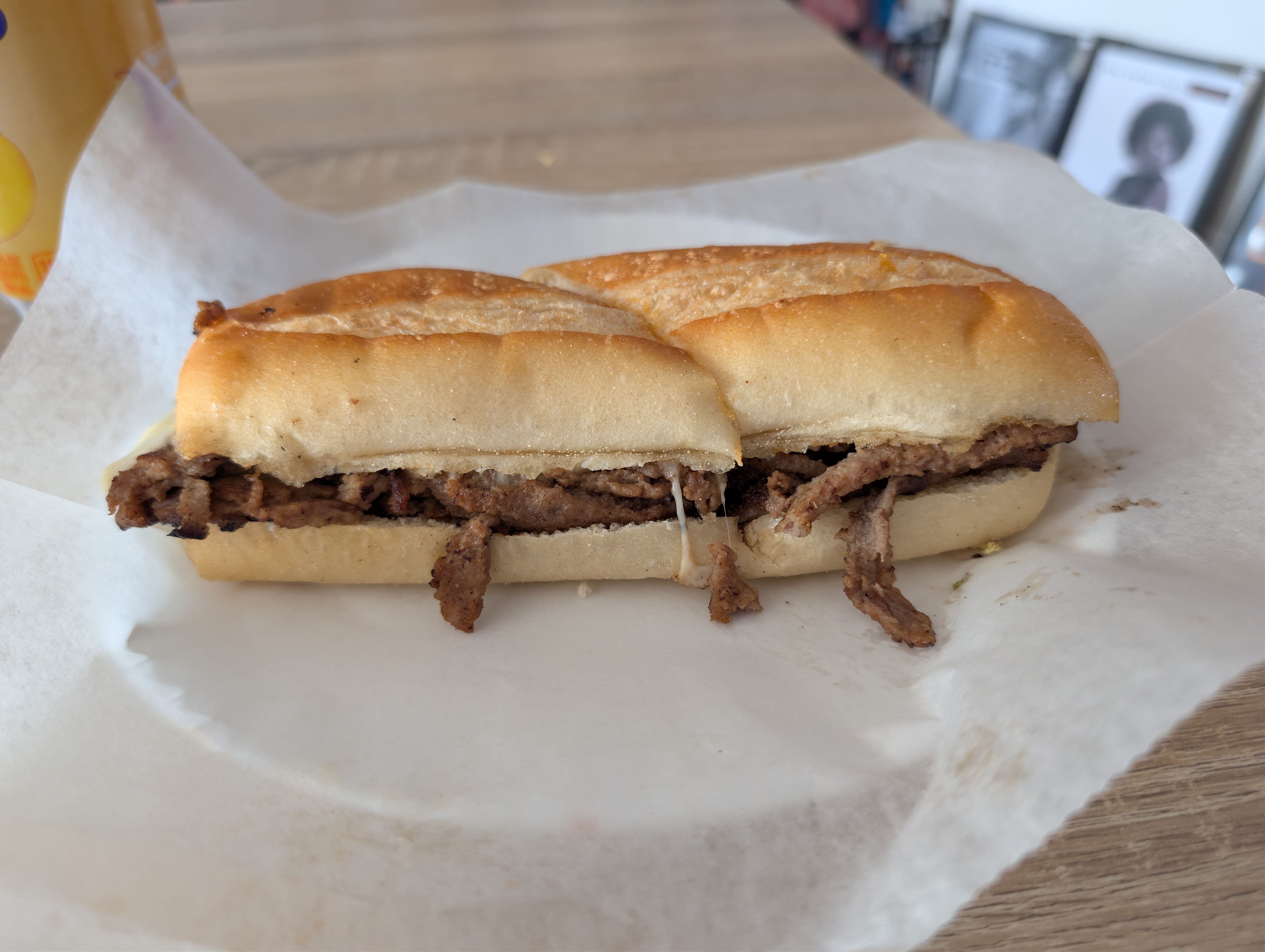 Retro Subs sandwich with chicken cutlet and sauce